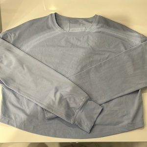 lululemon long sleeve top - pastel blue - size 0 - never worn - rare